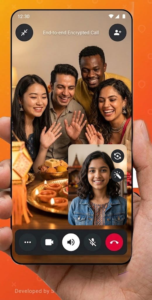 One-to-one video call on SAAS Call
